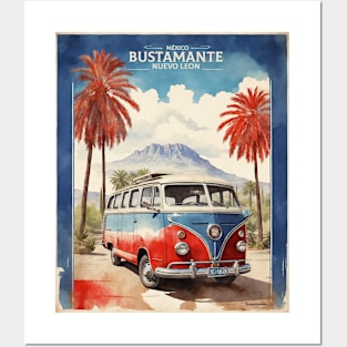 Bustamante Nuevo Leon Mexico Vintage Tourism Travel Posters and Art